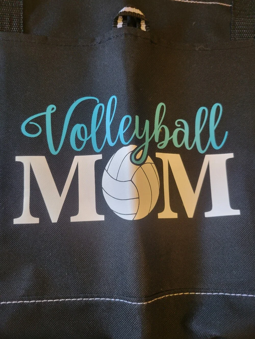 Volleyball Mom Black Tote